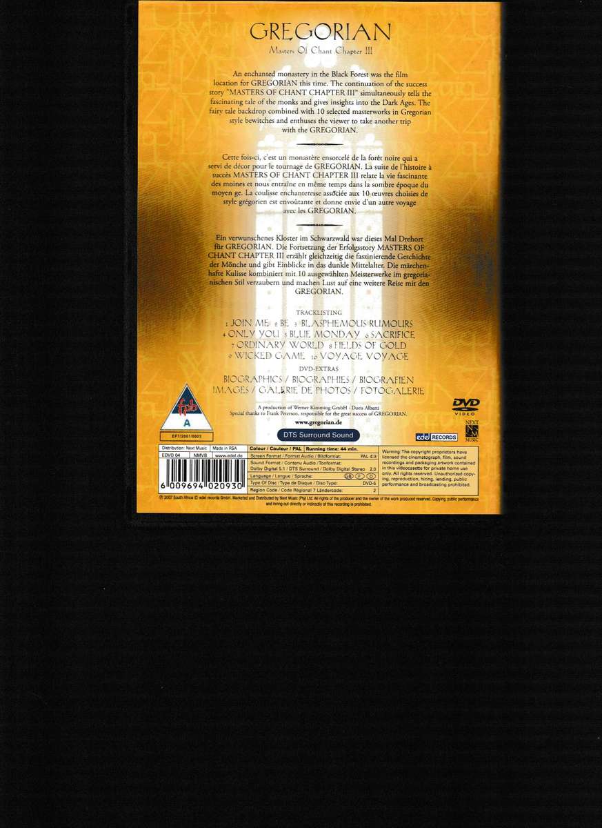 GREGORIAN, THE DVD COLLECTION BOX SET