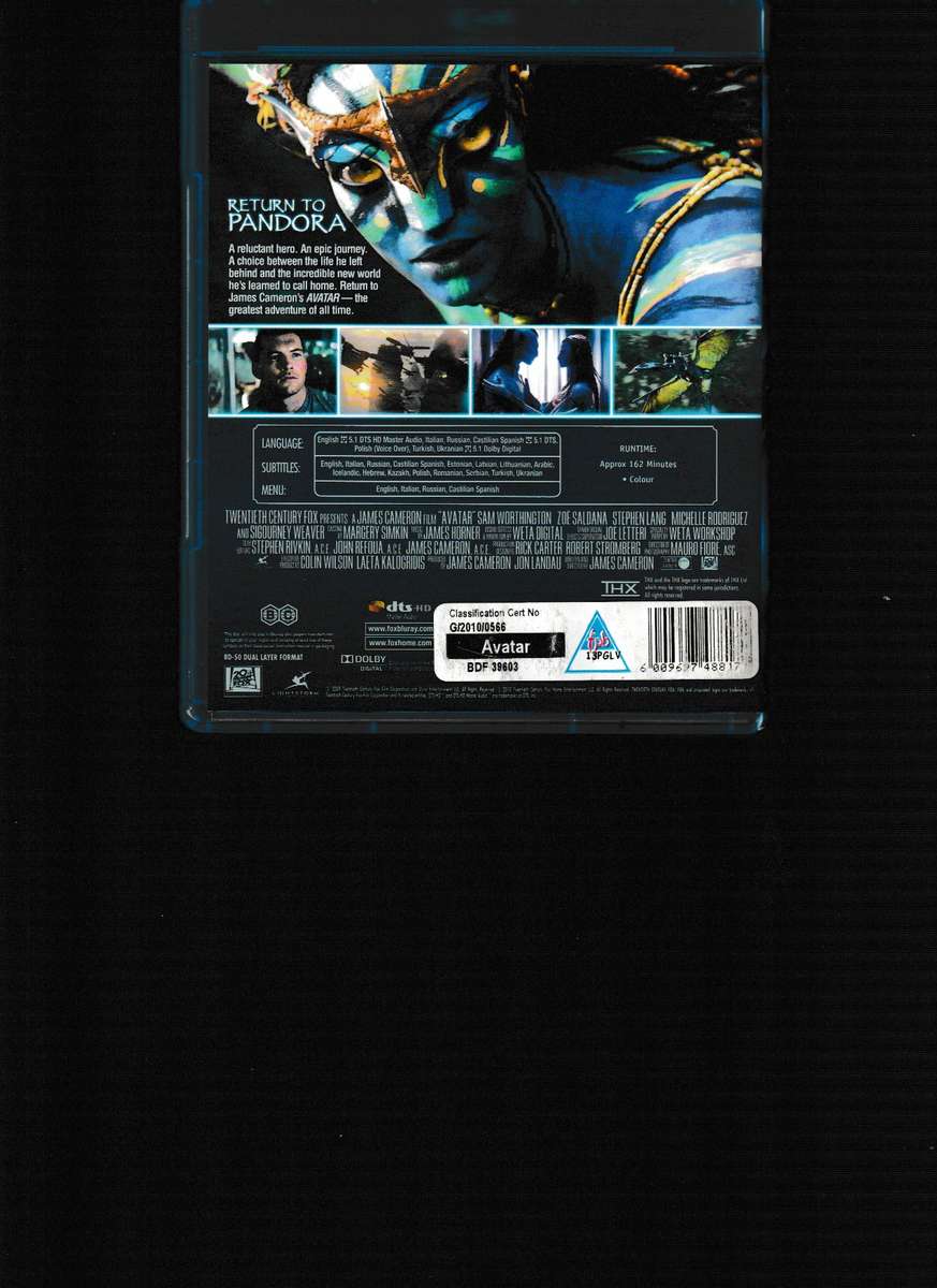 AVATAR BLU RAY