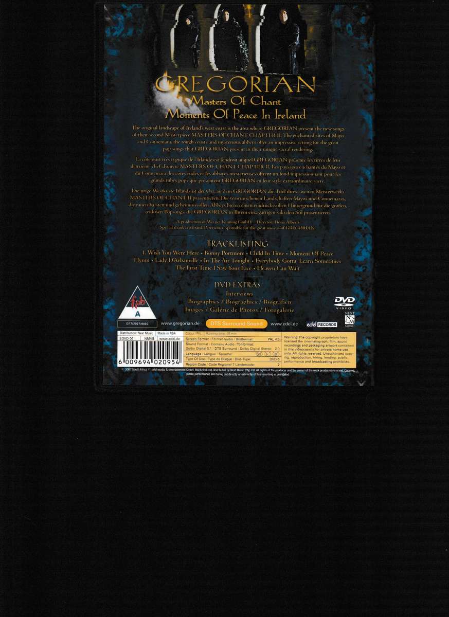 GREGORIAN, THE DVD COLLECTION BOX SET