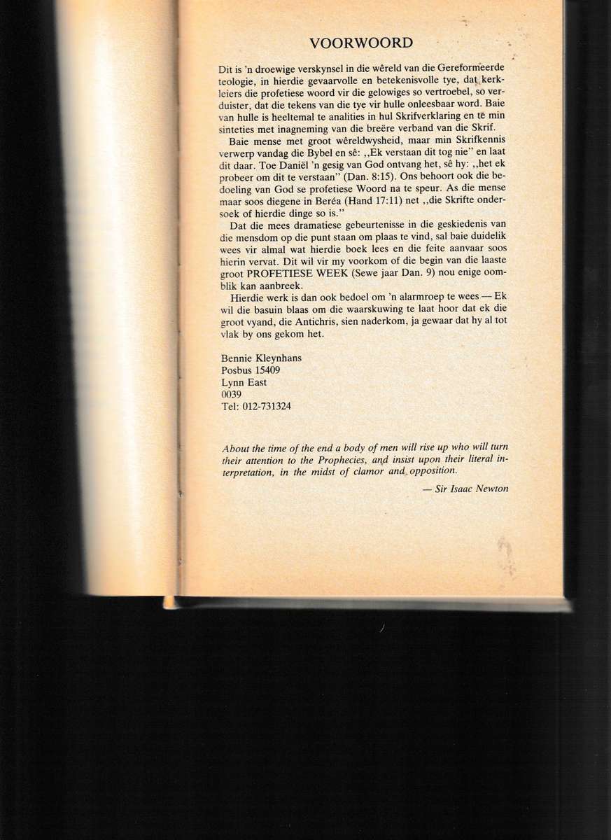 DANIEL EN DIE EINDTYD