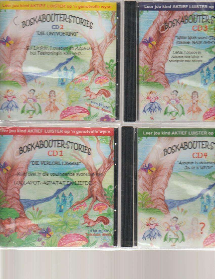 BOSKABOUTER-STORIES 4 CD'S NUUT GESEEL.