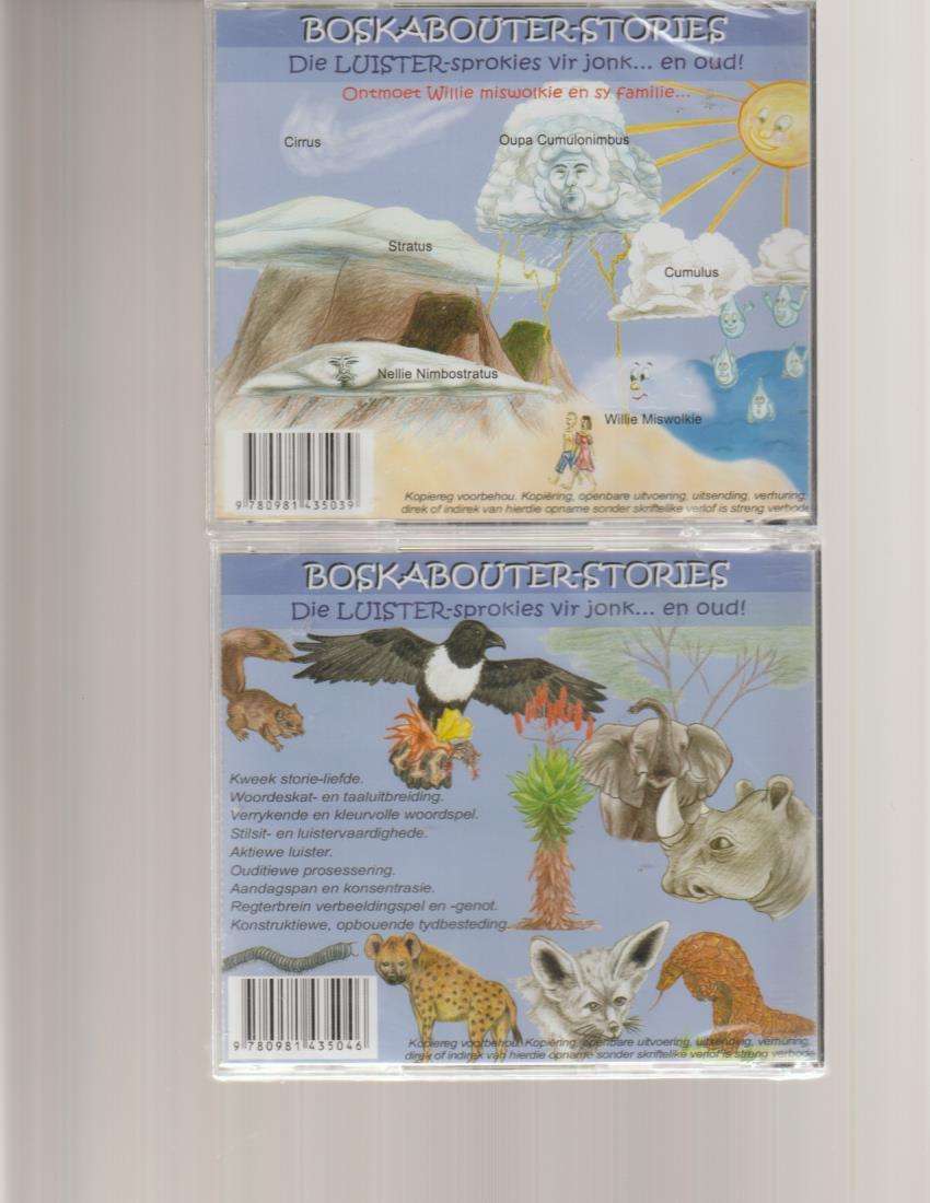 BOSKABOUTER-STORIES 4 CD'S NUUT GESEEL.