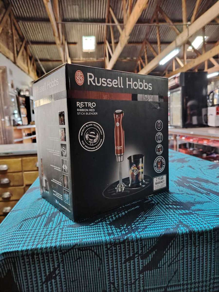 Russell Hobbs Ribbon Red Stick Blender *NEW*