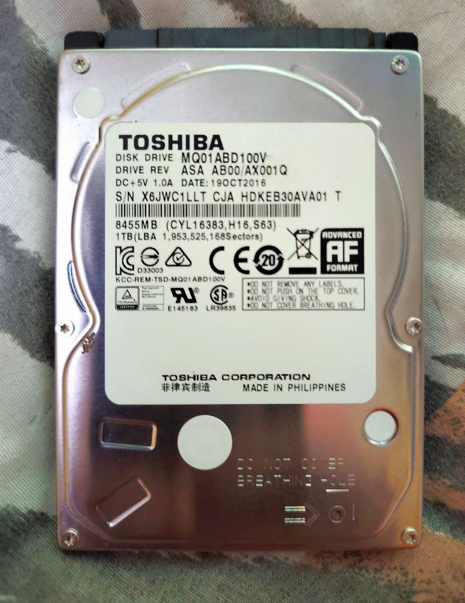 TOSHIBA 2.5" HDD,  1 TB