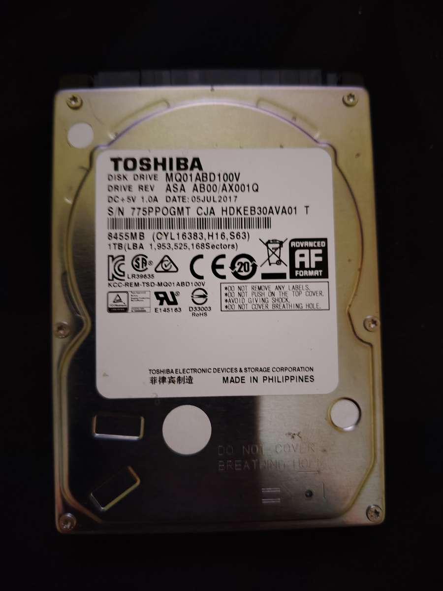 TOSHIBA 2.5" HDD,  1 TB