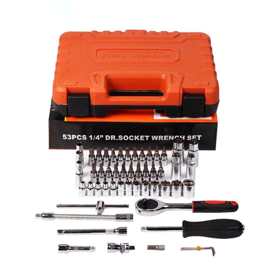 53 Piece 1/4" DR.SOCKET & WRENCH SET