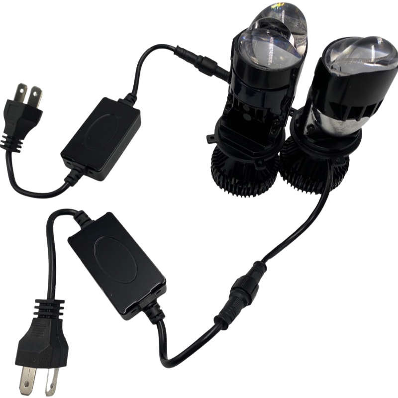 Led Headlamp V9 Mini Projecto Canbus Biled Drive Dual Beam Laser Bulbs - H7