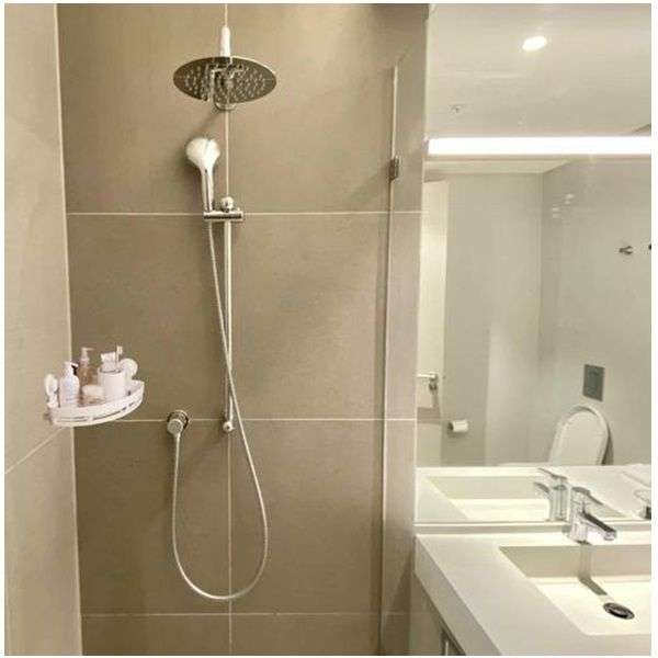 Bathlux Triangular Bathroom Basket & Shower Shelf