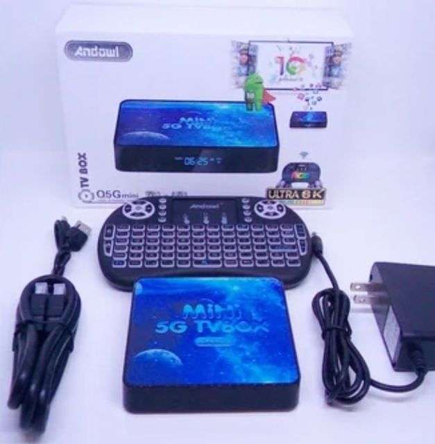 Andowl Q5G Mini 6K UHD Android TV Box - Smart Media Streaming Device