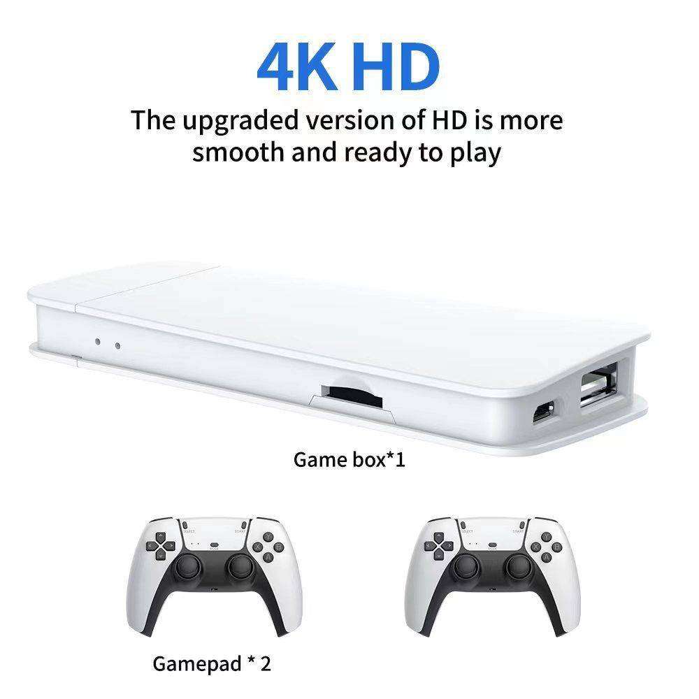 Retro Game Stick 4K HD TV Video Game PS1 Emulators 2.4G Wireless Game Console