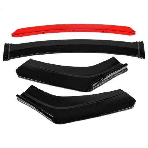 Universal Car Front Bumper Lip Flat Under Panel Splitter Spoiler Diffuser