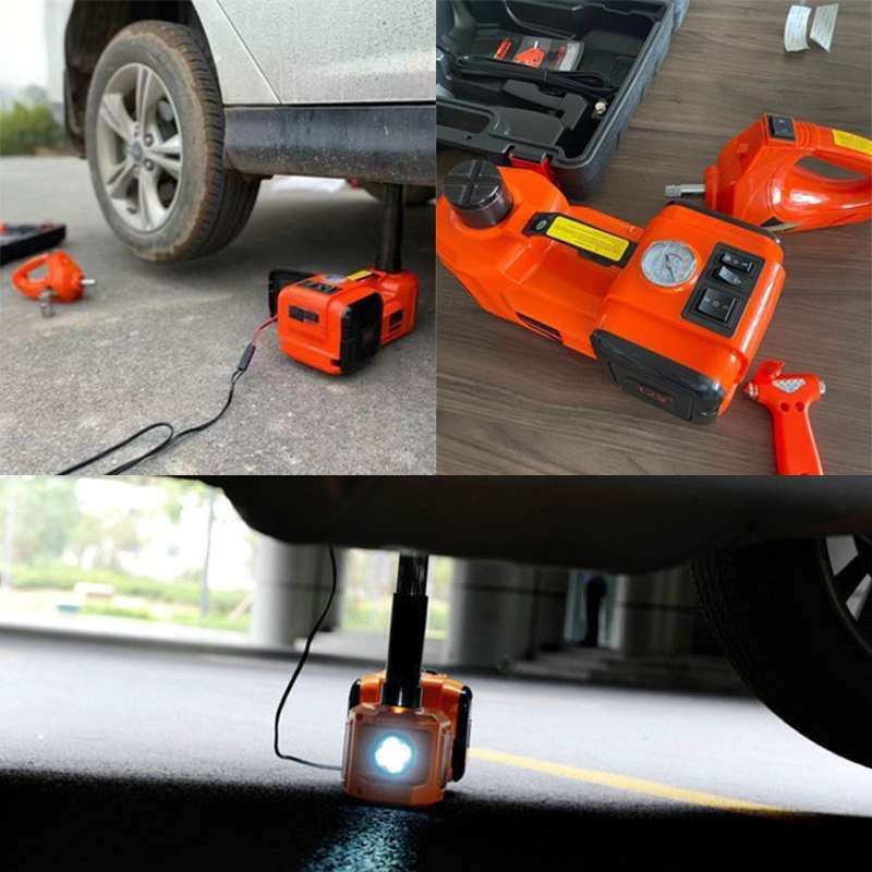 The Jack Buddy 12V Electric Floor Jack Set with Impact Wrench