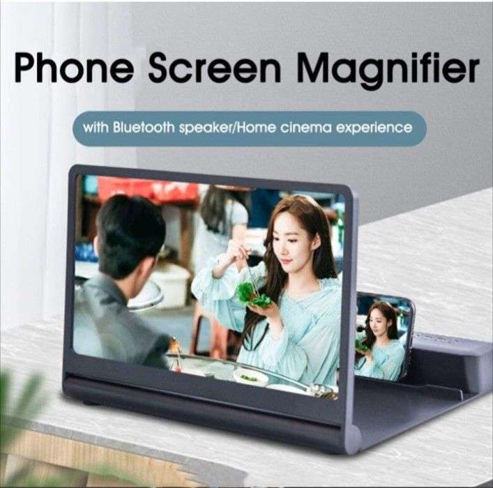 6D Portable Mobile Screen Amplifier F12 - White