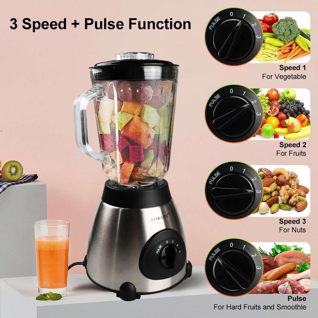 Sokany Daily Blender for Everyday Health with Coffee Grinder