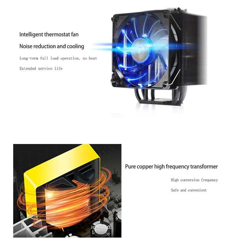 600W 12V/24V Heavy Duty Smart Car Battery Charger Pulse Repair Q-CD918