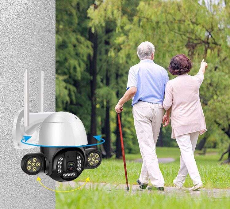 Smart Spotlight Outdoor CCTV Dual Night Vision & Floodlights Camera