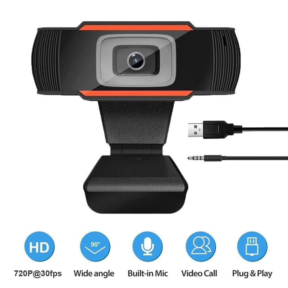 720P HD Digital Webcam Free Driver USB PC Web Cam Computer Camera