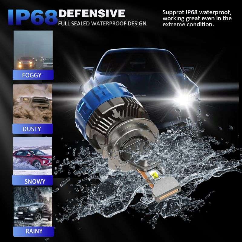 Pair Of 55W V3-H11 Car LED Headlight Bulb