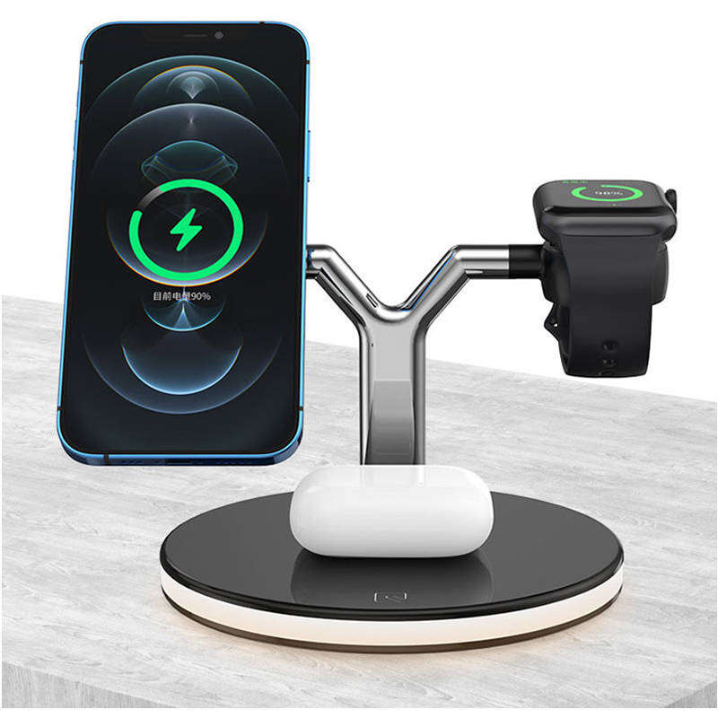 3 in 1 Wireless Multifunctional Charging Station Dock- WHITE