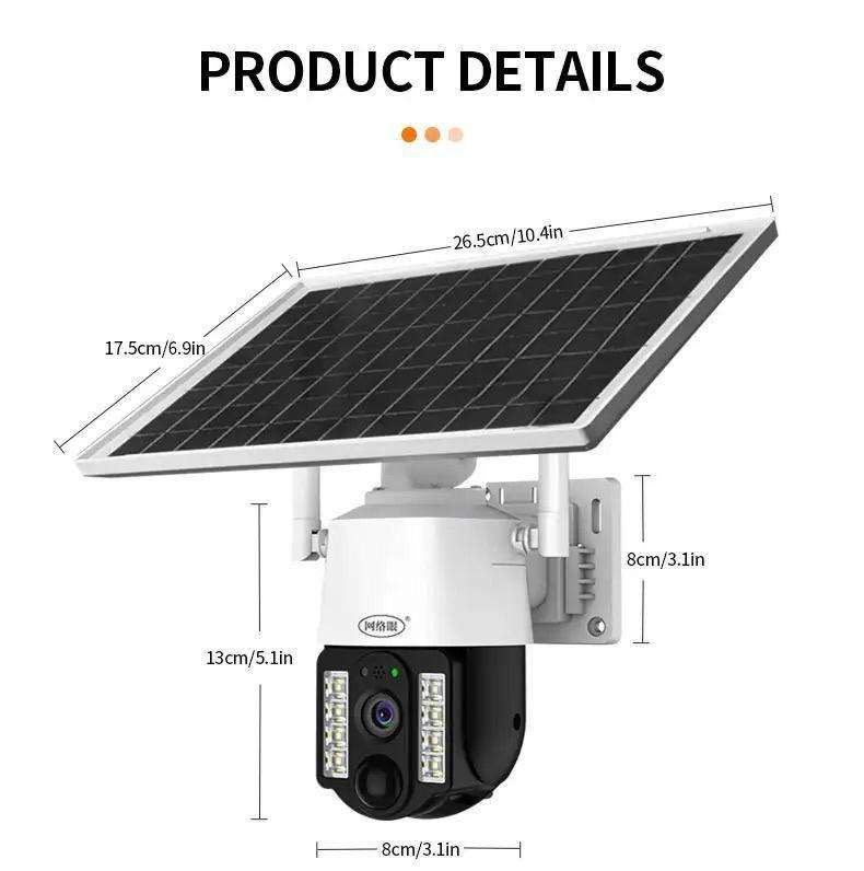 Waterproof WIFI Solar Camera Outdoor Wireless Solar Security Camera