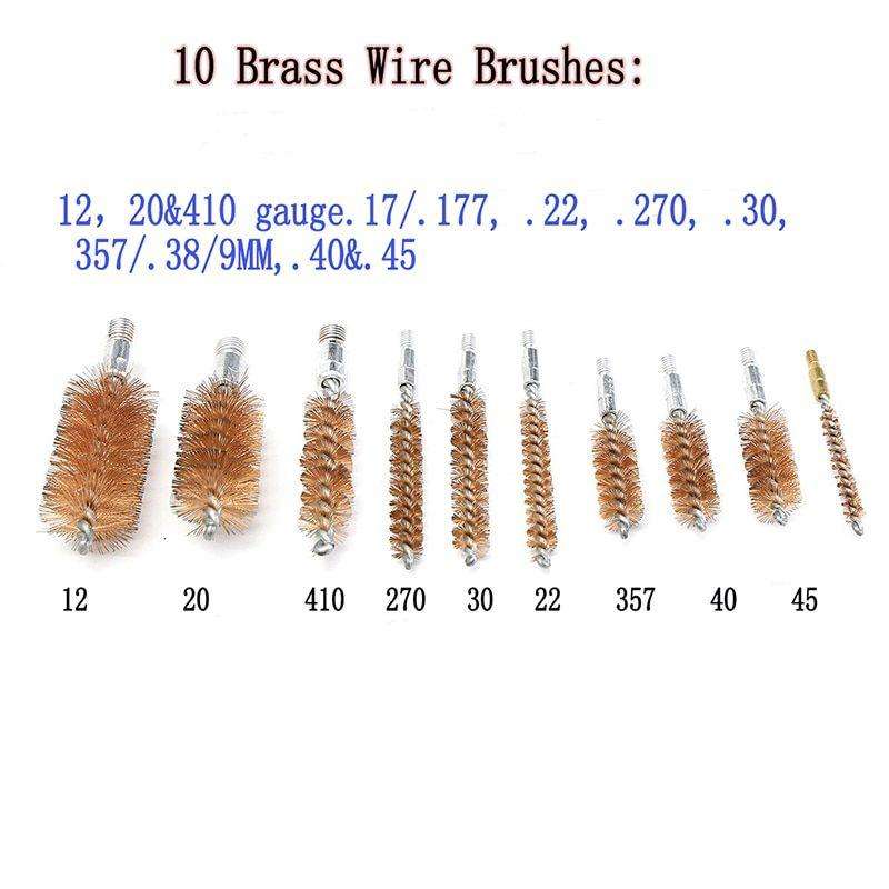 Sport 74PCS Universal Gun Cleaning Kit Pistol Hunting Rifle Shotgun Firearm(1xconnector Rod Damaged)