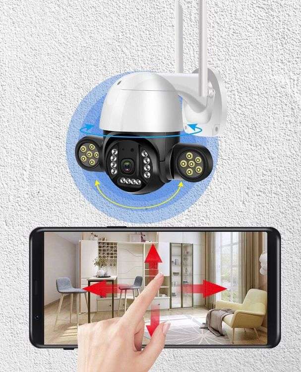 Smart Spotlight Outdoor CCTV Dual Night Vision & Floodlights Camera