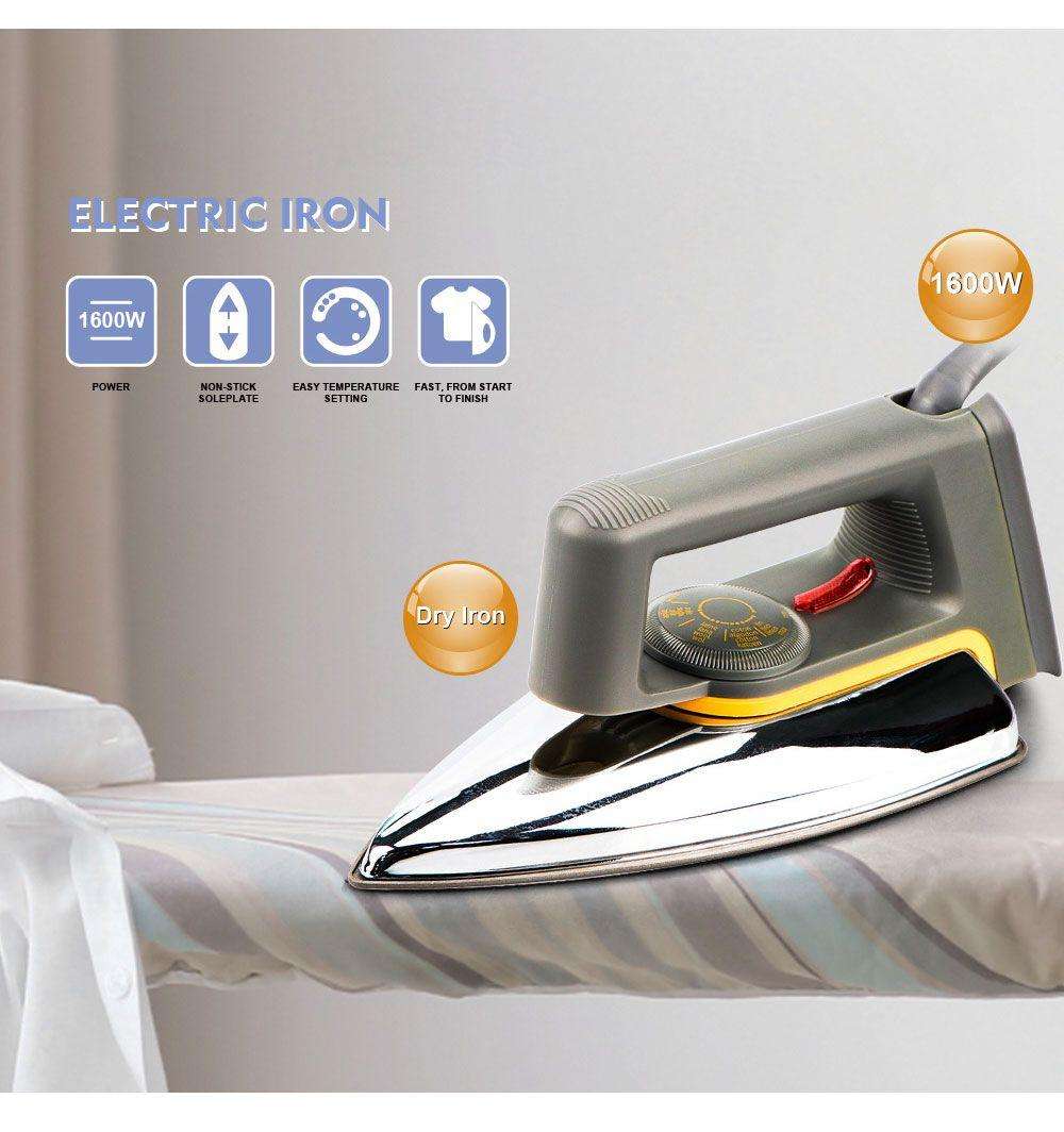 Electric Portable 1600W Dry Flat Pressing Iron For Clothes Lines-R.1108-RAF