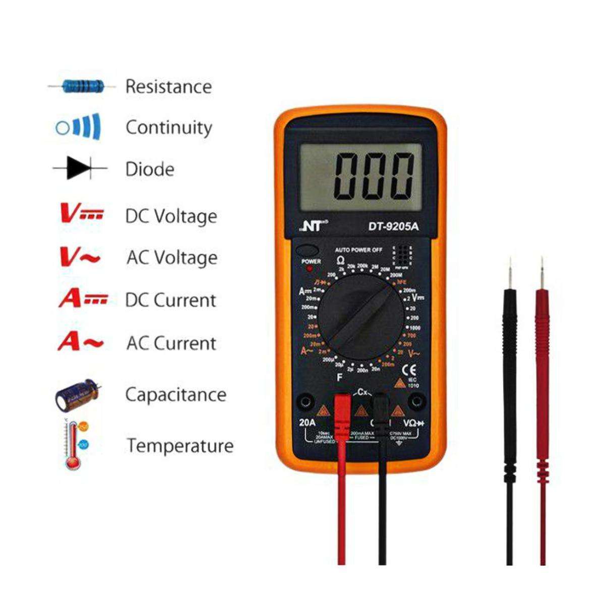 Universal Digital Multimeter Electronic Measuring Instrument