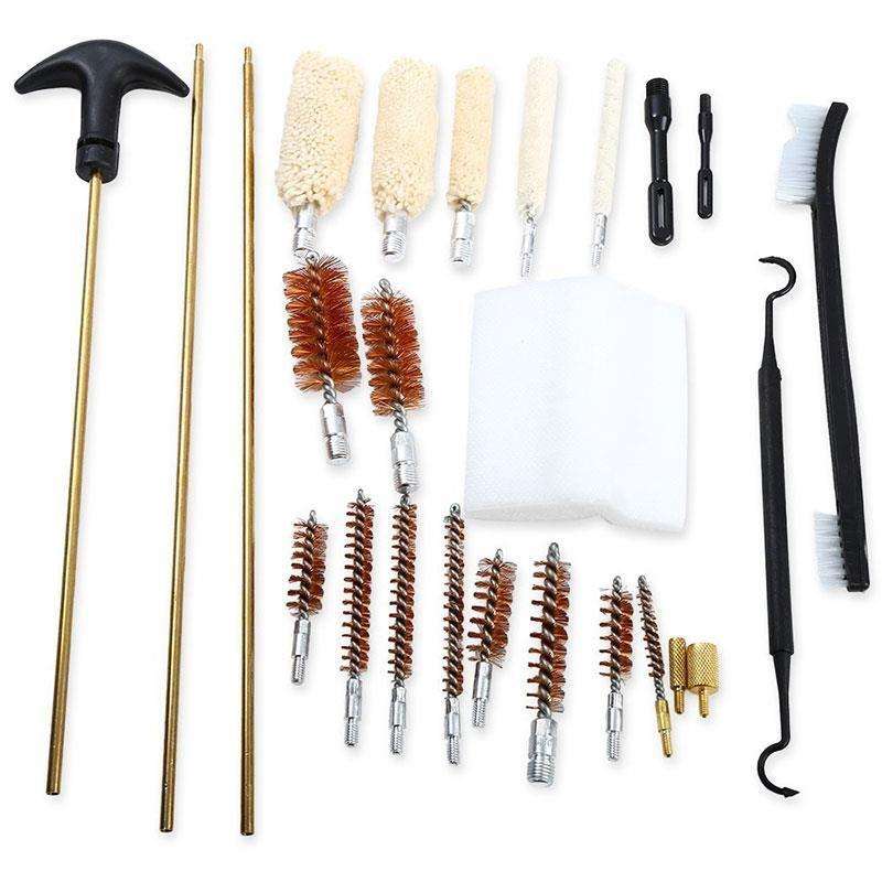 Sport 74PCS Universal Gun Cleaning Kit Pistol Hunting Rifle Shotgun Firearm(1xconnector Rod Damaged)
