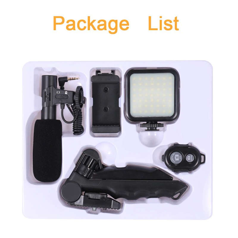 Smartphone and Vlogging Camera, Video Recording Photo Studio Kit