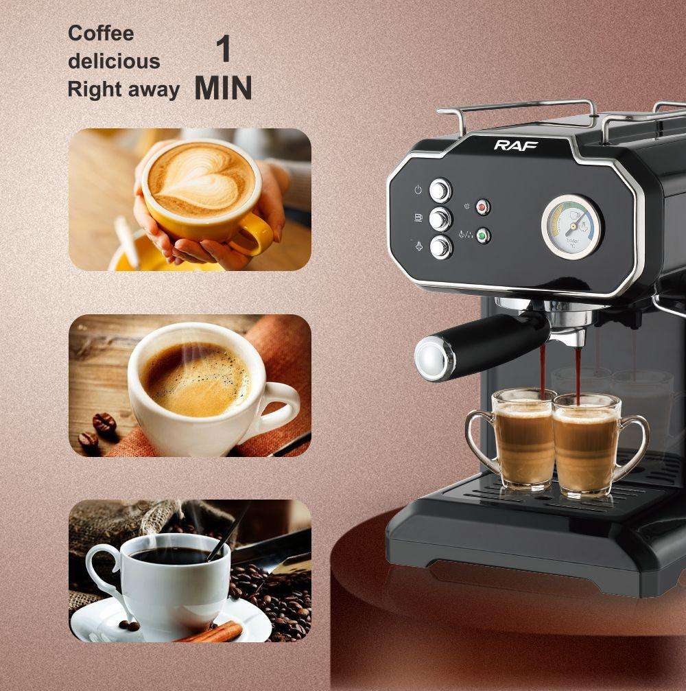 RAF Twin Brew Pro - 20Bar Espresso & Cappuccino Coffee Maker R.104B
