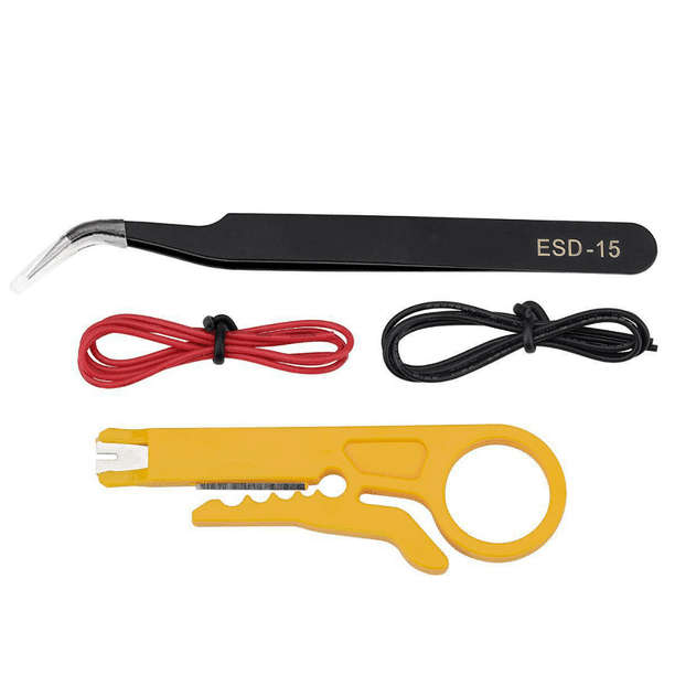 Tool DIY Adjustable Temp Handle Electric Soldering Iron Kit Set of 15(20cm)