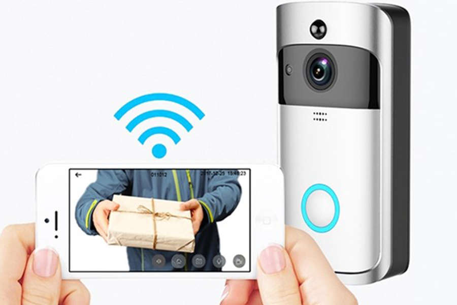 Smart Video Doorbell 720P HD WiFi Camera Real-Time Two-Way Wide-Angle Audio