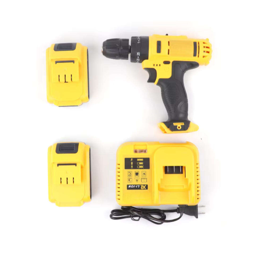 21V Lithium Battery Handheld Cordless Screwdriver Drill Combination Kit