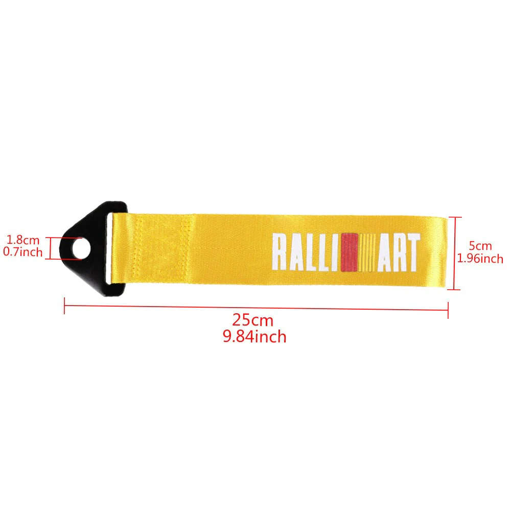 Ralliart JDM Tow Strap - GOLD