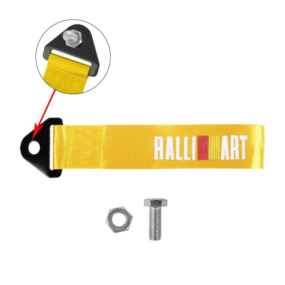 Ralliart JDM Tow Strap - GOLD