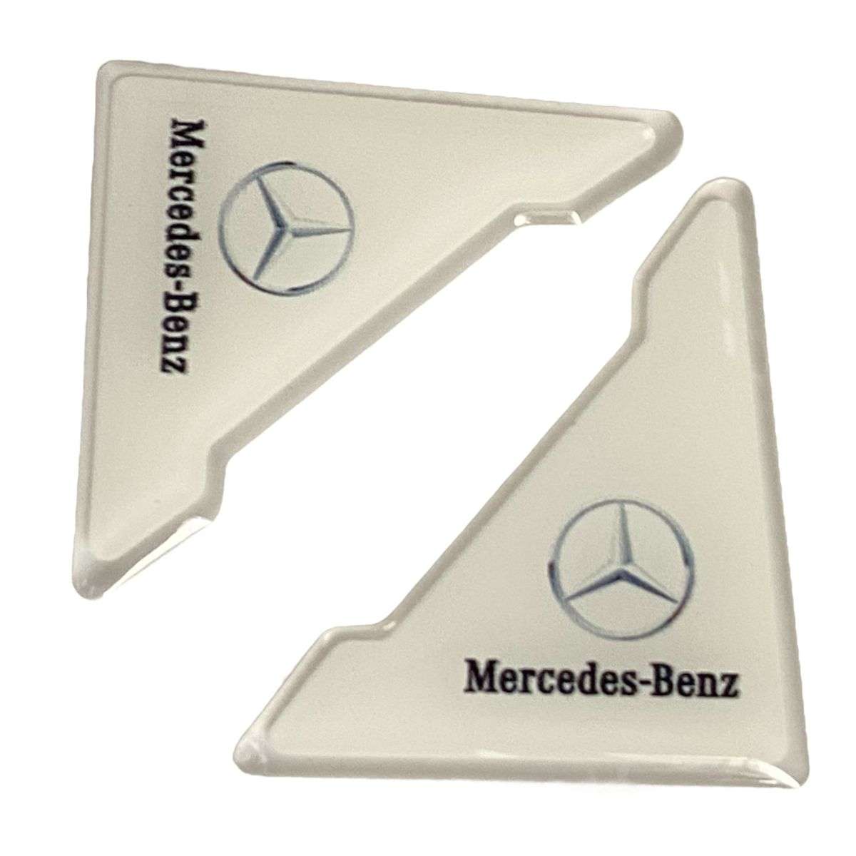 2 Piece White Car Door Anti-Scratch Corner Cover Protector Sticker for Merc