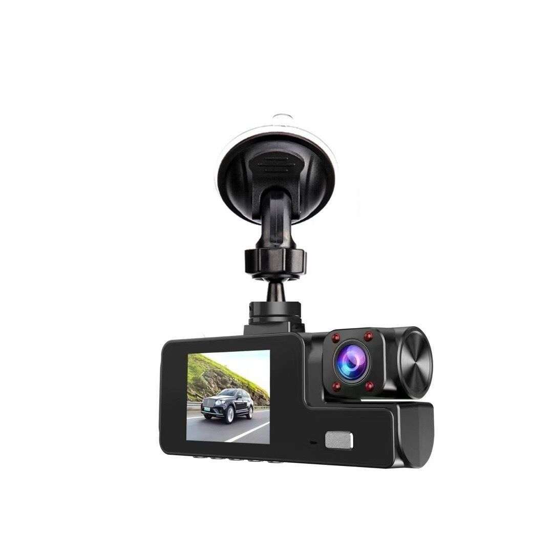 3 Channel 1080P Dash Cam Front Inside Rear Three-Way Car Dashboard Cameras(MINOR BOX DAMAGE-NEW)