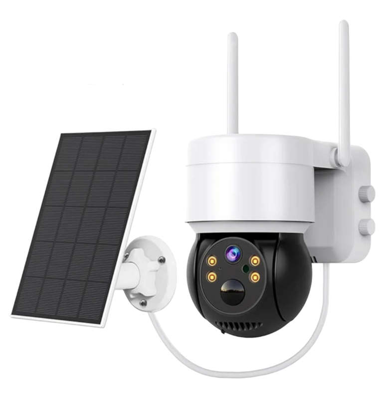 Solar Powered Surveillance Camera With PIR Human Detection