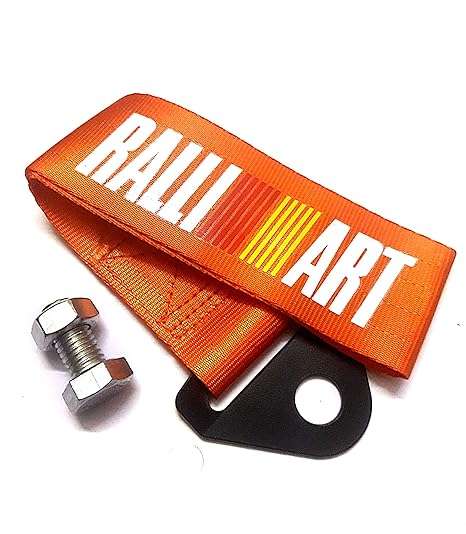 Ralliart JDM Tow Strap - ORANGE