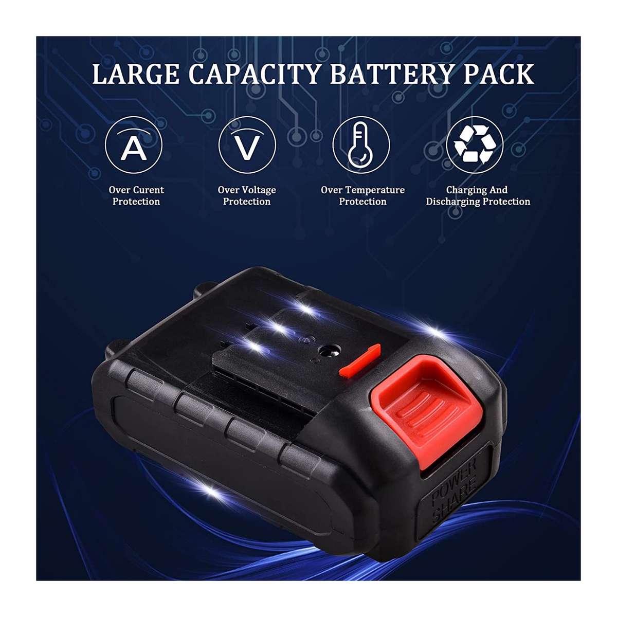 6" Rechargeable  Lithium Battery Electric Chain Saw