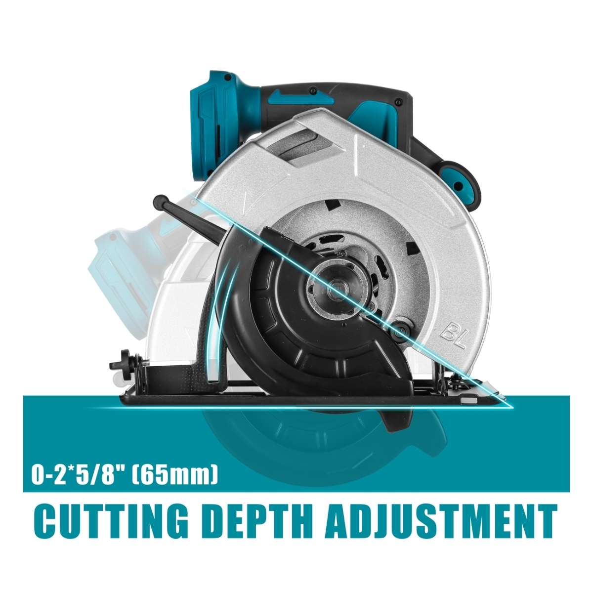 7-Inch Cordless Circular Saw With 2 x Batteries & CHARGER(NEW-MINOR BOX DAMAGE)