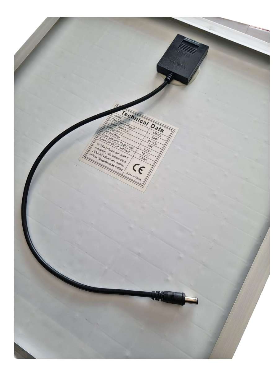 28w High Efficiency Solar Panel-DC Plug