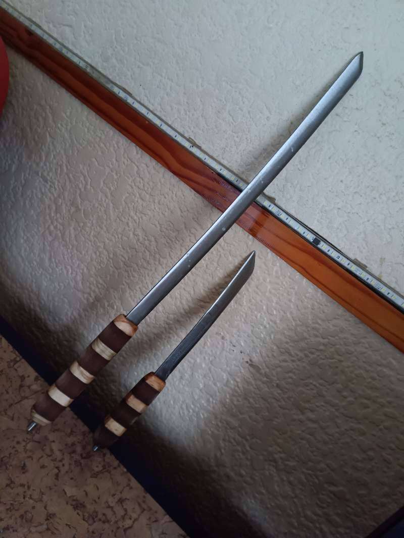 Custom handled sword set