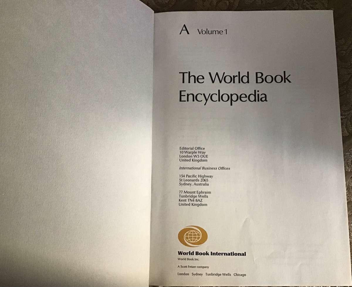 World  Books encyclopedia 1990s edition