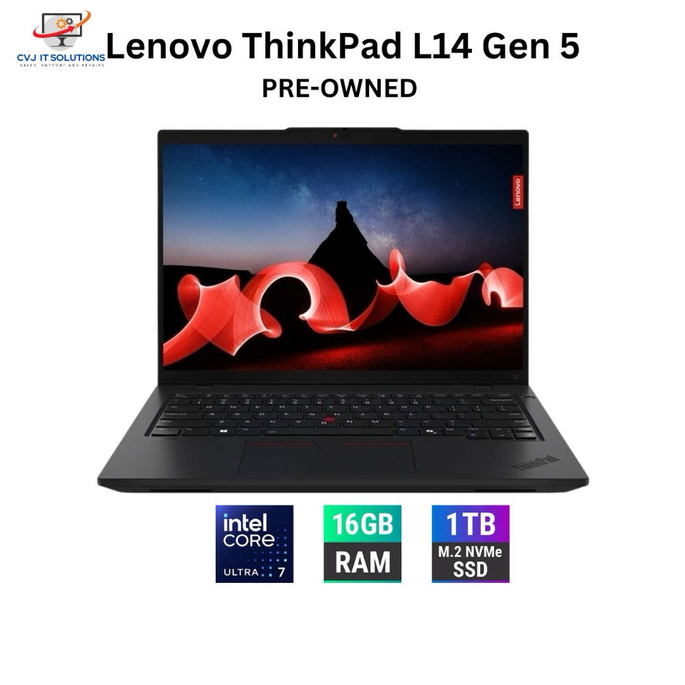 Lenovo Thinkpad L14 |  Intel Core Ultra 7, 16GB RAM, 1TB SSD | 2027 Warranty
