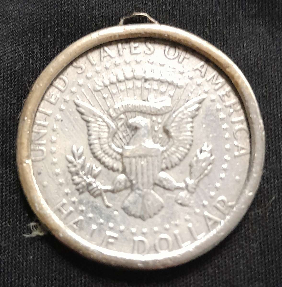 1964 Kennedy Silver Half Dollar in pendant setting