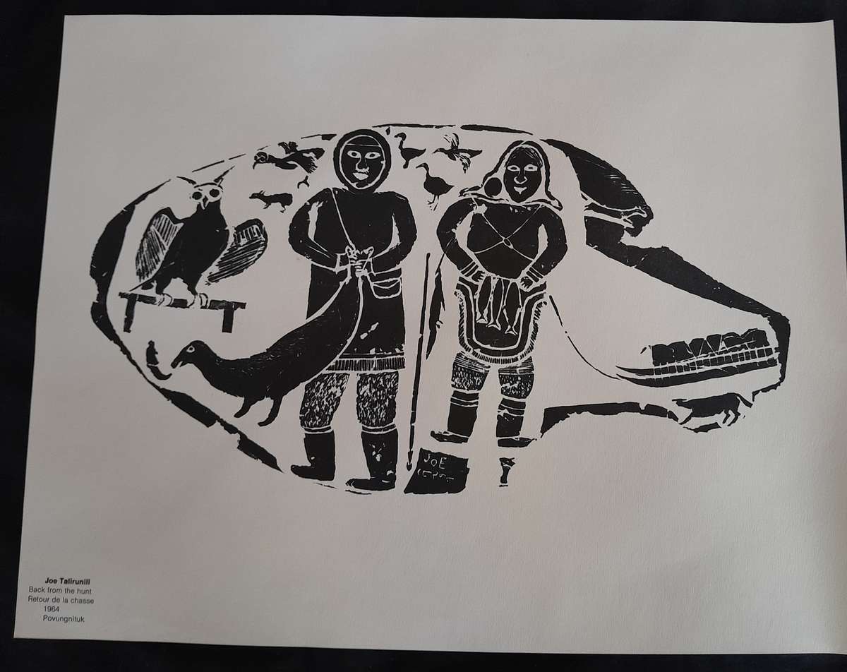 Joe Talirunili Inuit printmaker set of four