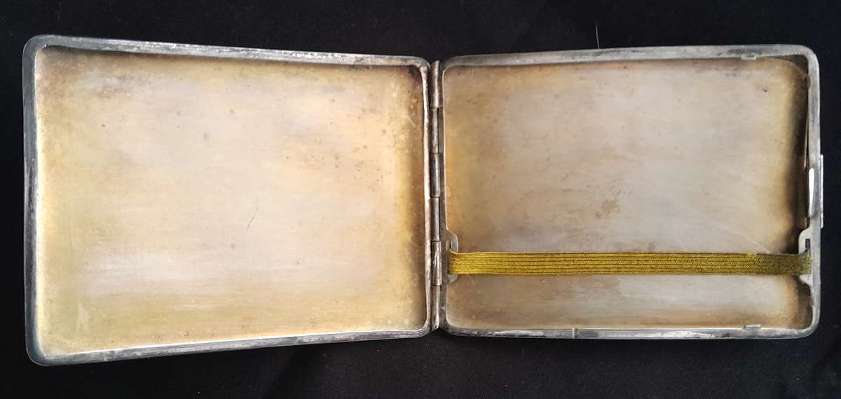 Voortrekker momument and Voortrekker map silver cigarette case