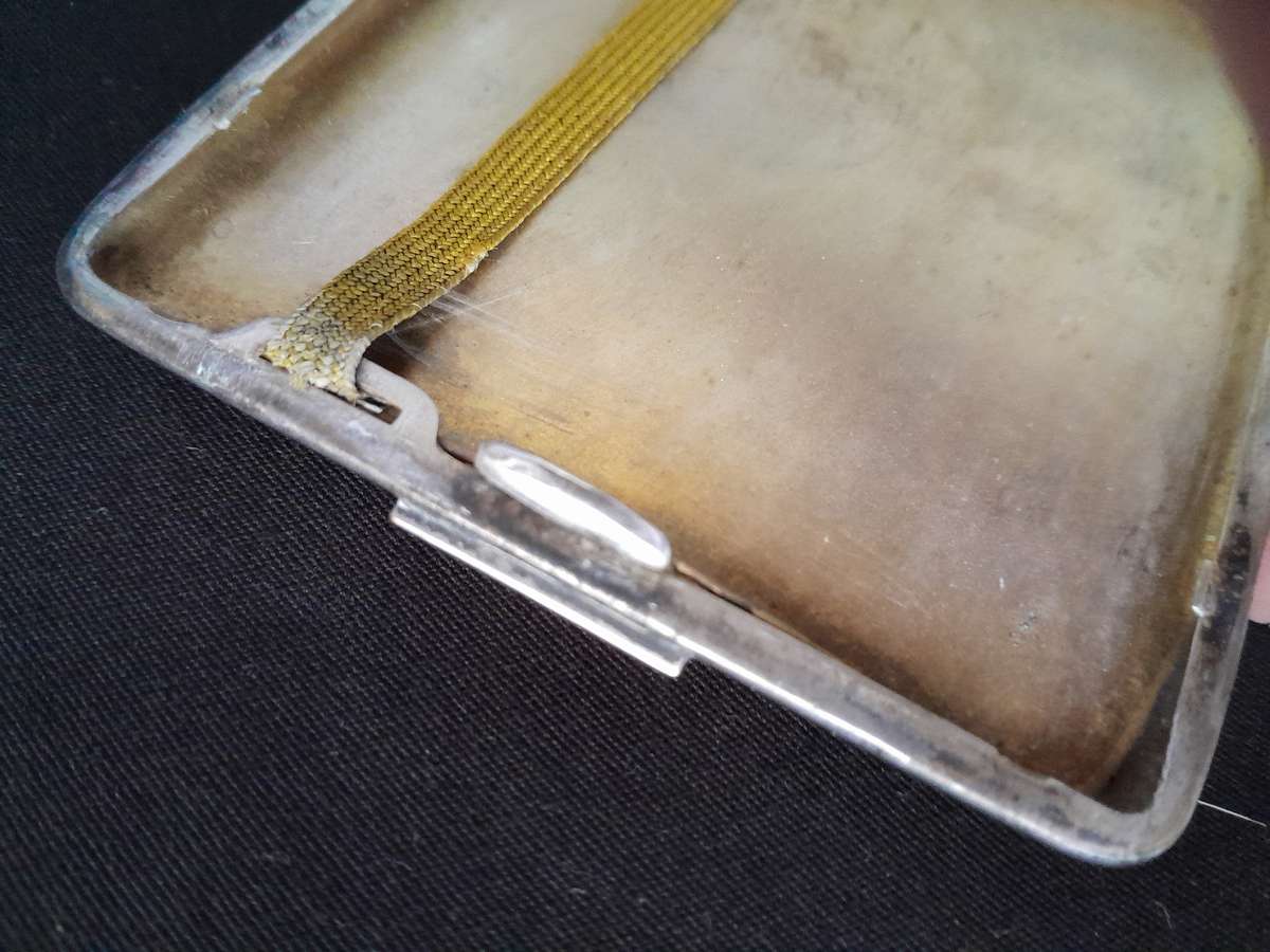 Voortrekker momument and Voortrekker map silver cigarette case